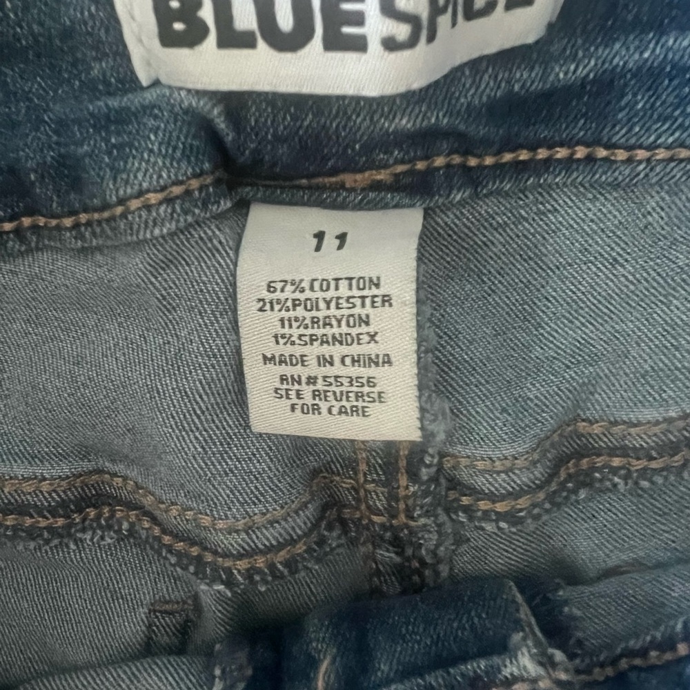 Blue Spice Women's Blue Denim Shorts Size 11 - Picture 5 of 7